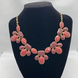 Neutral Nude Tone Statement Necklace